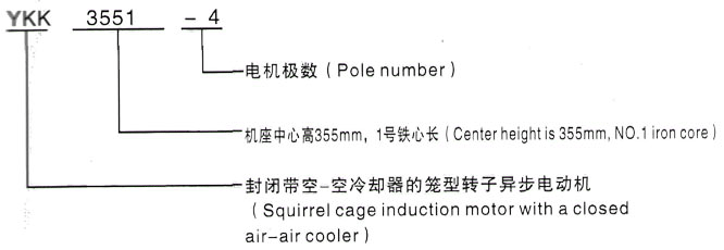 YKK系列(H355-1000)高压龙井三相异步电机西安泰富西玛电机型号说明